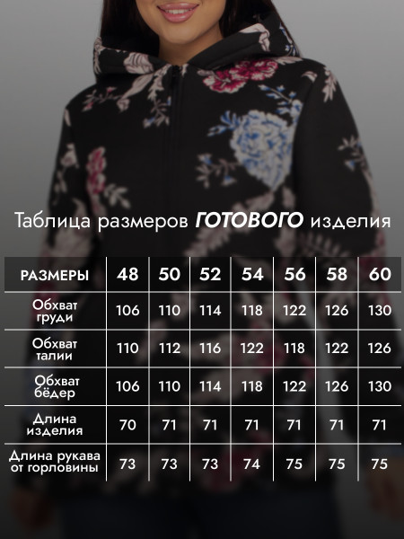 Толстовка женская футер начес 3-х нитка Толстовка женская футер начес 3-х нитка
